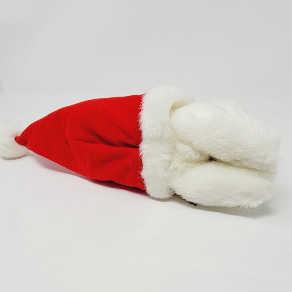 Vintage Russ Berrie Cat plush Snoozy Christmas Kitten in Santa Hat - Picture 4 of 6